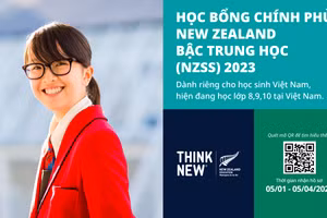 Học bổng Chính phủ New Zealand bậc trung học (NZSS) 2023 chính thức nhận hồ sơ đến hết ngày 5/4/2023.