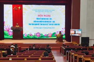 Quang cảnh Hội nghị tổng kết năm học 2020-2021 và triển khai nhiệm vụ năm học 2021-2022.