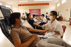 Ban tổ chức thu về 448 đơn vị máu, phục vụ cho công tác cấp cứu và điều trị người bệnh.