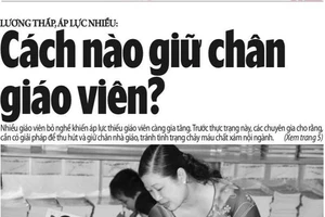 Cần có nhiều giải pháp để giải quyết tình trạng thiếu giáo viên. Ảnh: Sỹ Điền