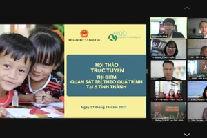 Hội thảo diễn ra theo hình thức trực tuyến.