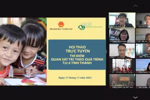 Hội thảo diễn ra theo hình thức trực tuyến.