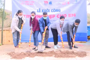 Điểm trường Pú Đao là “Trường đẹp cho em” thứ 100 được khởi công xây dựng tại Điện Biên.