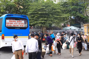 Dự báo lượng khách qua bến xe ở Hà Nội tăng cao trong dịp lễ 2/9