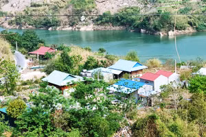 Một góc bản Nàng 1, xã Mường Lý (Mường Lát, Thanh Hóa).