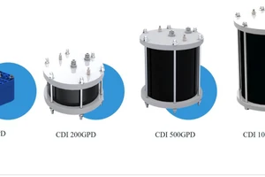 Các thế hệ lõi lọc CDI do Viện TN&MT và Vietdream phát triển.