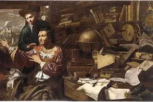 Euclid nỗ lực tập hợp toàn bộ tri thức về hình học thành bộ sách toán học giá trị nhất mọi thời đại. Ảnh: Ancient-origins.net