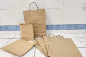 Túi giấy do nhóm nghiên cứu sản xuất.