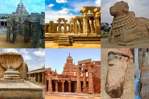 Đền Veerabhadra kỳ bí và lộng lẫy mọi góc độ. Ảnh: Bhagyashritravels.com