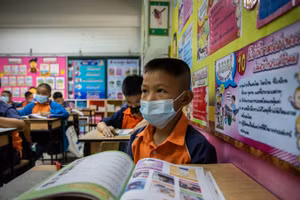 Sau dịch Covid-19, nhiều trẻ em Thái Lan không đi học.