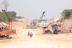 Dự án cao tốc Khánh Hòa - Buôn Ma Thuột (Dự án thành phần 3) có nguy cơ chậm tiến độ. (Ảnh: TT)