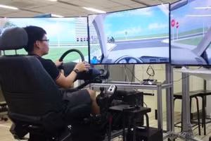 Nhiều bất cập trong phần mềm thi mô phỏng bằng lái xe.