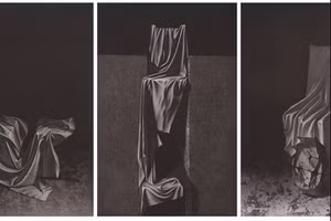 Tác phẩm giải Nhất Cuộc thi và triển lãm Tranh đồ họa ASEAN lần thứ 3 - 2020 của tác giả Charkrit Lapaudomloet (Thái Lan). Ảnh tư liệu.