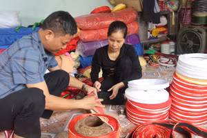 Nghề làm khăn xếp ở Giáp Nhất đã có khoảng hơn 200 năm.