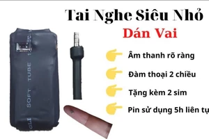 Một tai nghe siêu nhỏ được bày bán trên các trang bán hàng Facebook. Ảnh: FB