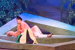 Vở chèo 'Lời ru tình yêu' sẽ được Nhà hát Chèo Việt Nam công diễn đến khán giả trong thời gian tới. Ảnh: Bình Thanh