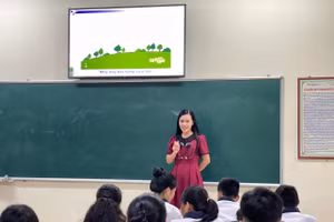 Tiết học Vật lý của cô giáo Nga luôn nhận được sự đón chờ của học sinh.