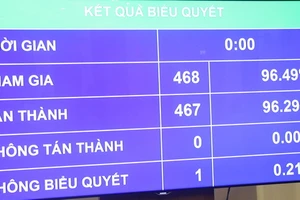 Kết quả biểu quyết