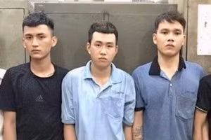 Nhóm nghi phạm chém người (nguồn: Báo Công an TP.HCM)