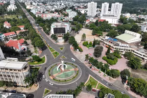 Ngã 6 trung tâm TP Buôn Ma Thuột, tỉnh Đắk Lắk. (Ảnh: TT)