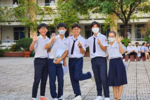 Học sinh Bà Rịa- Vũng Tàu phấn khởi nếu được nghỉ học thứ 7. Ảnh minh họa: Lâm Ngọc