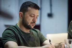 Tổng thống Ukraine Vladimir Zelensky