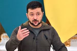 Tổng thống Ukraine Zelensky.