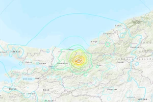 Động đất tại Thổ Nhĩ Kỳ (Ảnh: USGS)