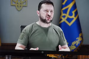 Tổng thống Ukraine Vladimir Zelensky.