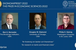 3 người Mỹ đoạt giải Nobel Kinh tế 2022.