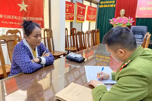 Chu Thúy Nga làm việc với cơ quan công an.