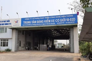 Trung tâm đăng kiểm xe cơ giới 18-02D tại tỉnh Nam Định.