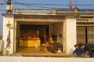 Căn nhà nơi phát hiện vụ việc.