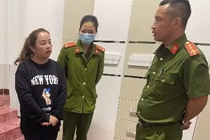 Cơ quan công an làm việc với Võ Thị Hồng Phúc.