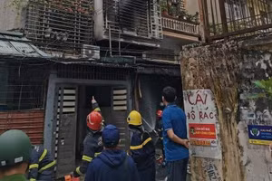 Hiện trường vụ hỏa hoạn.