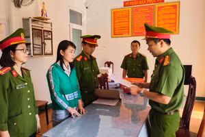 Cơ quan công an thi hành các quyết định tố tụng đối với Đặng Thị Minh Kiều.