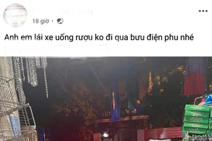 Thông tin công dân P.V.M. đăng tải lên mạng xã hội.