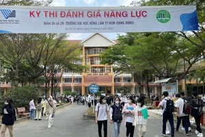 Thí sinh tham dự Kỳ thi Đánh giá năng lực của ĐHQG TP.HCM