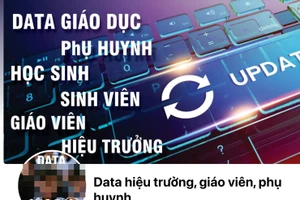 Những nhóm rao bán dữ liệu phụ huynh, học sinh trên Facebook. (Ảnh: Chụp màn hình)