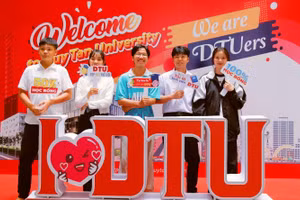 Tân sinh viên trong ngày nhập học tại Trường ĐH Duy Tân (Đà Nẵng). Ảnh: Website của trường