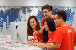 Sinh viên Trường ĐH Anh Quốc Việt Nam. Ảnh: NTCC