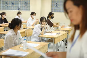 Thí sinh tham dự Kỳ thi tốt nghiệp THPT 2023. Ảnh minh họa: ITN