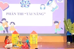 Hội thi “Nghiệp vụ Sư phạm” năm học 2022 - 2023 của sinh viên Khoa Giáo dục mầm non, Trường Cao đẳng Sư phạm Trung ương. Ảnh: NTCC