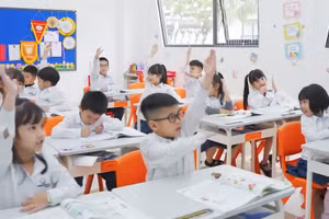 Tiết học sôi nổi của học sinh Trường Phổ thông liên cấp Phenikaa. Ảnh: NTCC