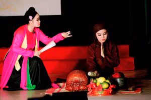 Trích đoạn chèo Thị Mầu lên chùa. Ảnh minh họa.