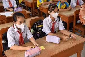 Học sinh Trường THCS Định Yên, huyện Lấp Vò, tỉnh Đồng Tháp.