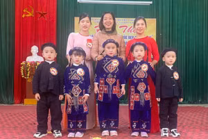 Nữ nhà giáo luôn hết lòng vì học trò.