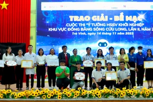 Trao giải cuộc thi Ý tưởng học sinh, sinh viên khởi nghiệp khu vực ĐBSCL năm 2023.