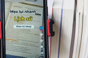 Một video trên TikTok chỉ mẹo làm bài thi tốt nghiệp THPT môn Lịch sử. Ảnh chụp màn hình