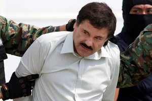 Trùm ma tuý Joaquan “El Chapo” Guzman trong một lần bị bắt vào năm 2014.